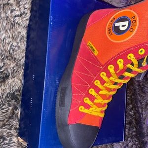 Redish orange PoLo shoes